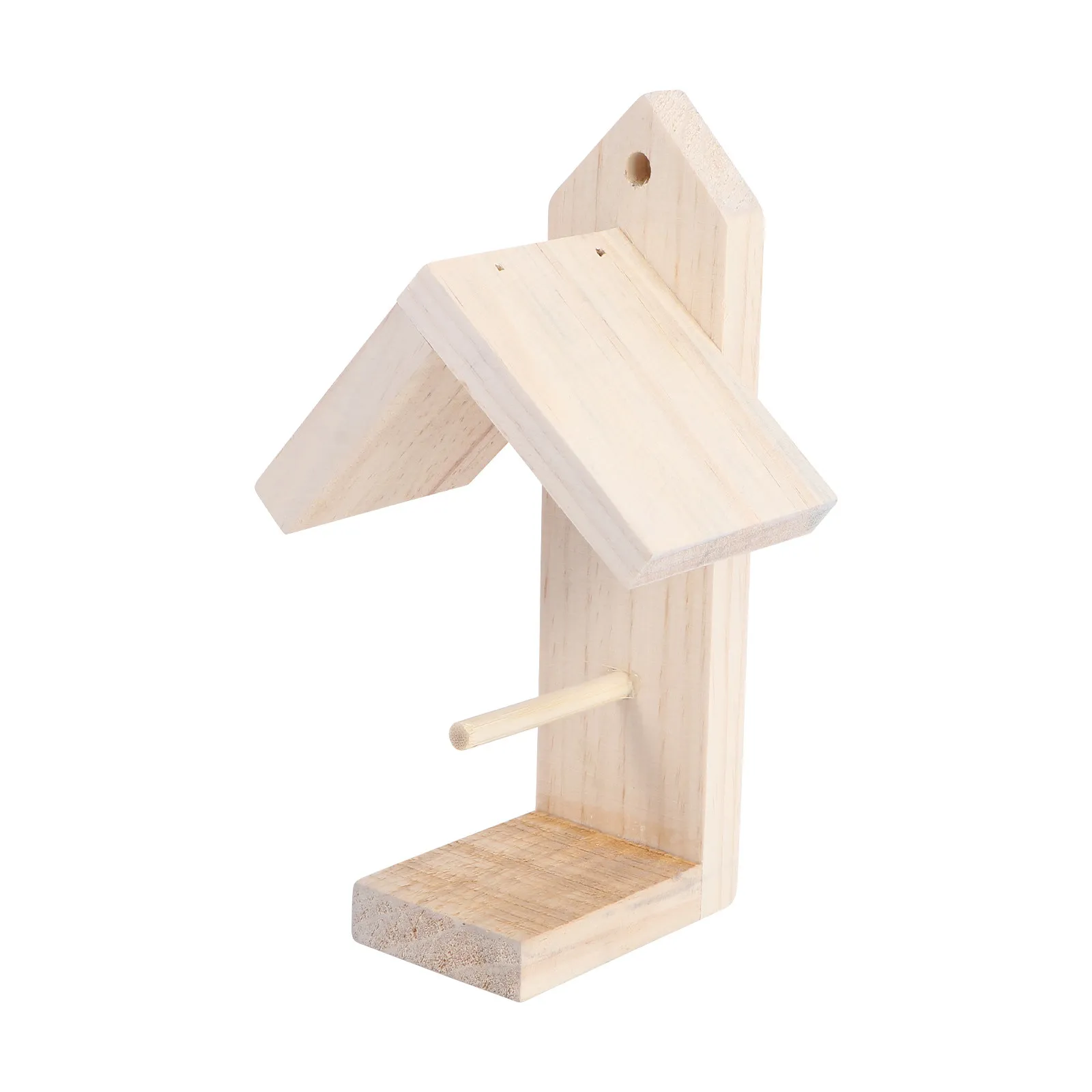 

1Pcs Outdoor Bird Feeder Wooden Rainproof Hanging Bird Food Feeder Fruit Rack for Birds Garden Decor Easy to Install on Tree