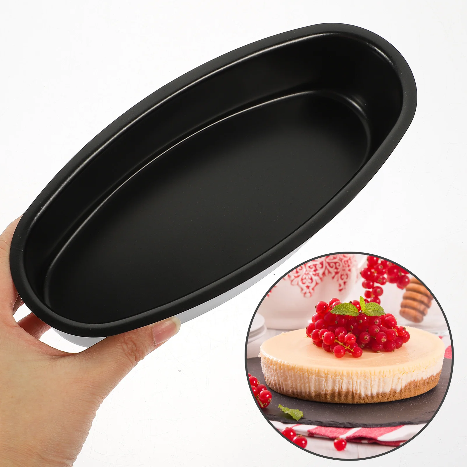 

Cheesecake Mold Heavy Duty Carbon Steel Non-Stick Detachable Baking Pan For Oven Home Kitchen Multi-Function Cake Chiffon