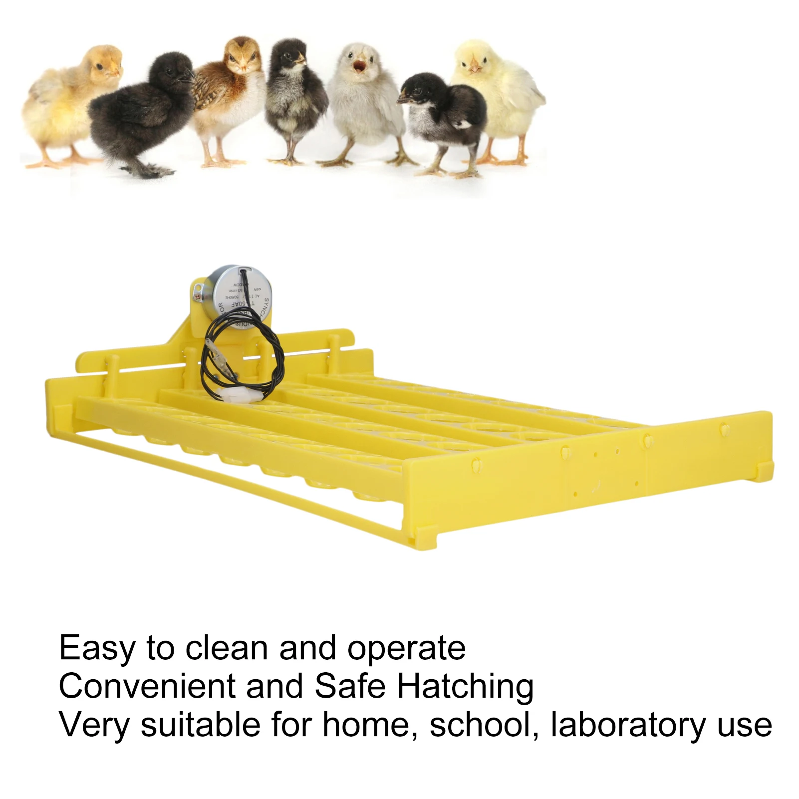 

Automatic Egg Turner Convenient 32 Eggs Plastic Tray Turning Hatcher for Chicken Goose Eggs Incubator Plastic Egg Incubator Tray