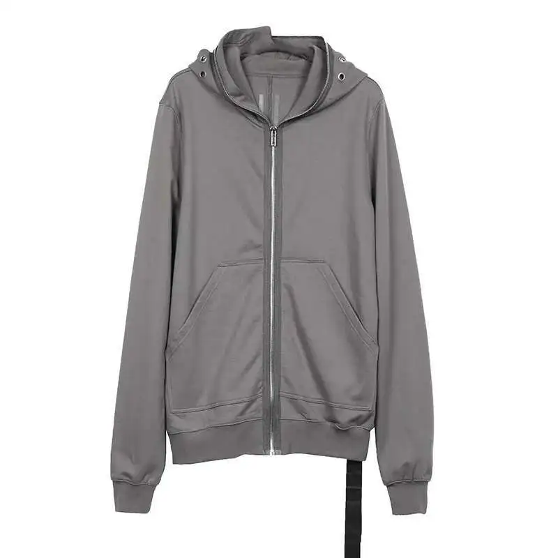 HKSH Spring Autumn New Men's RO Style Shark Hat Chic 4 Eyes Zipper Hooded Fashion Coat Dark Punk Hoodies Tide Sweatshirt HK0967