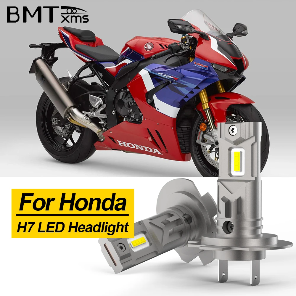 

BMTxms 1/2PCS H7 LED Bulb Motorcycle Headlight White Canbus For Honda CBR1000RR 2004-2016 CBR500R 2013-2015 CBR600RR 2003-2017