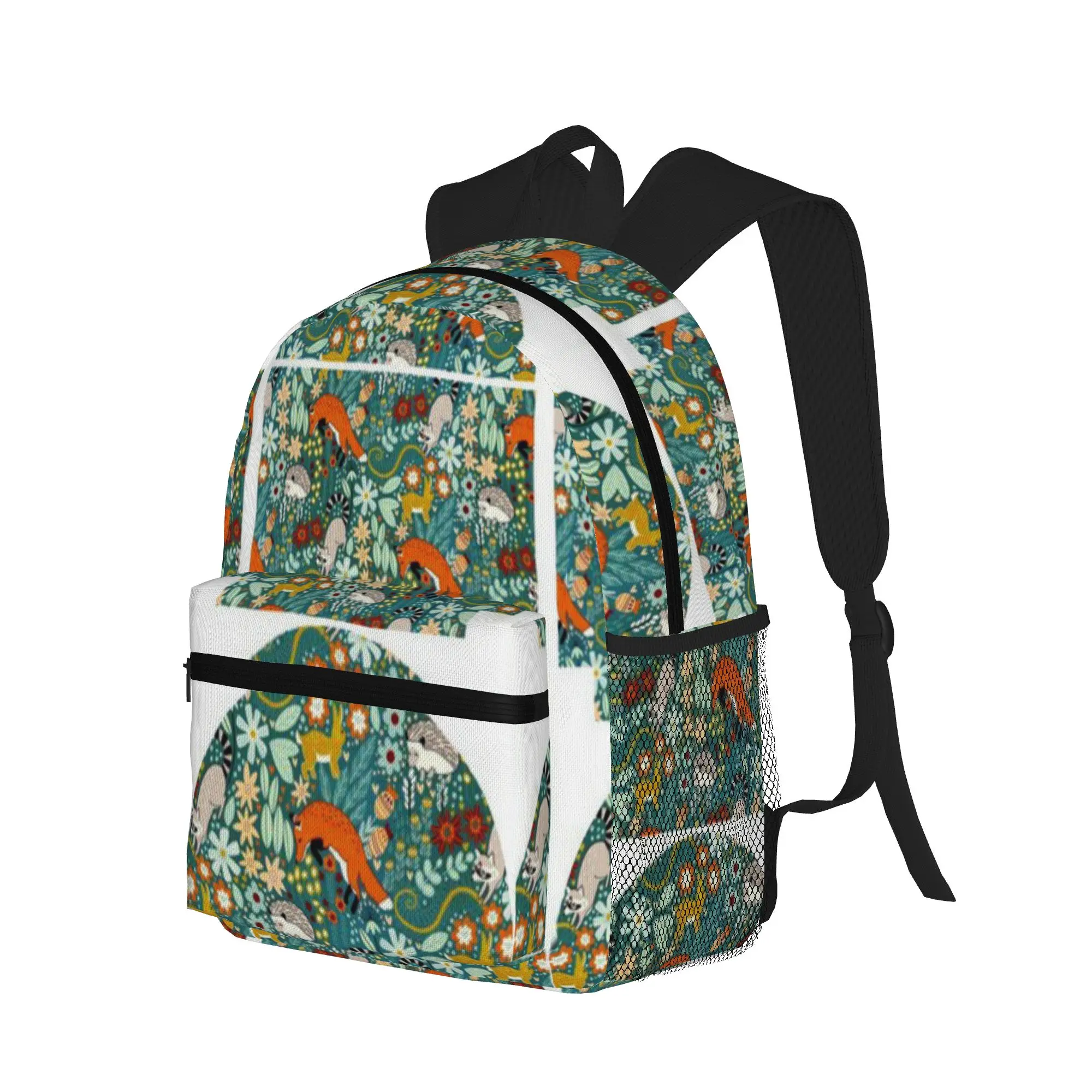 Textured Woodland Pattern  Casual Backpack for Students and Adults Man backpack