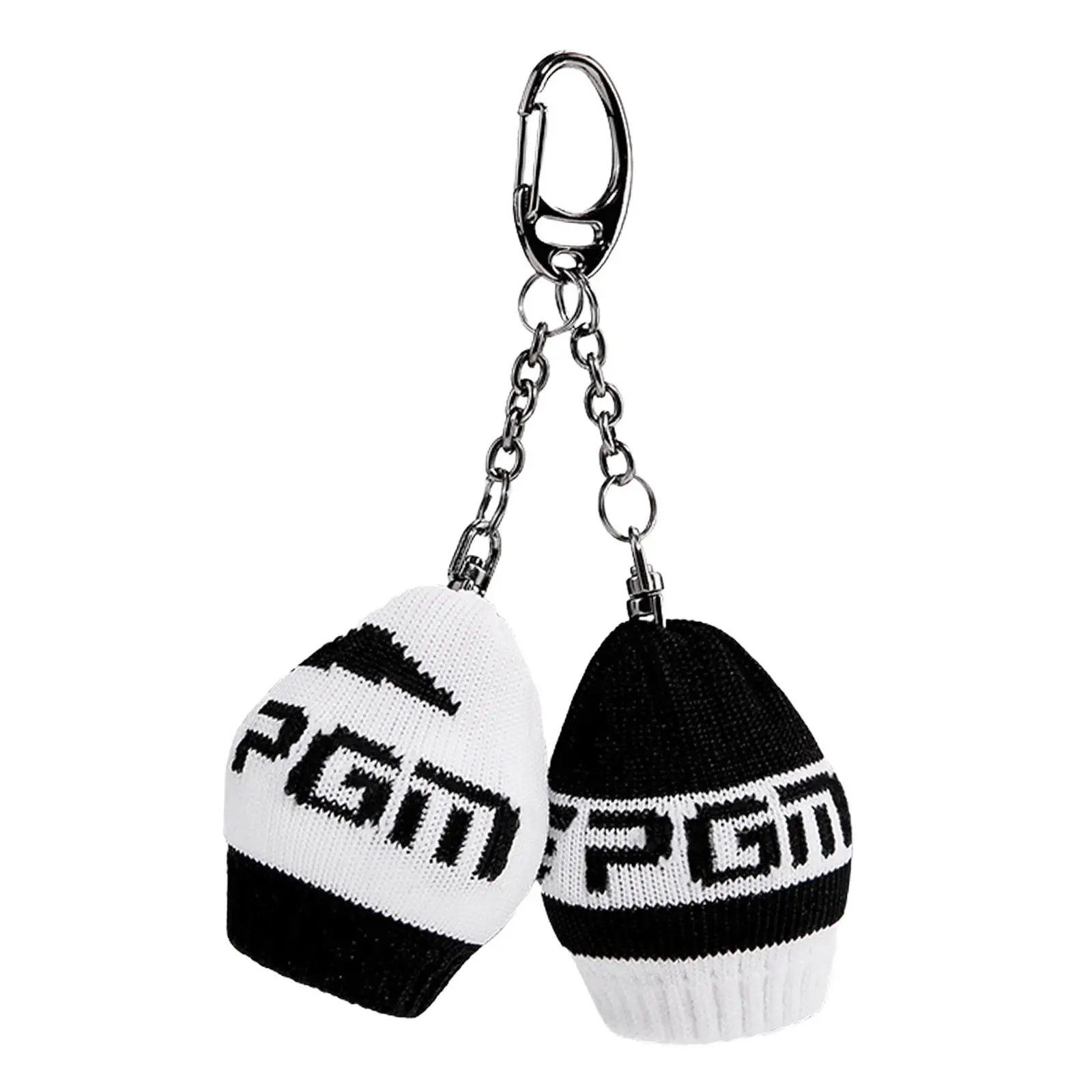 Knitted Golf Ball Sleeve Ball Container Ball Organizer Fashion Portable Stylish Golfers Gift Ball Carrier Keychain Golf Ball Bag