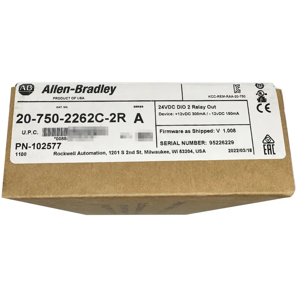 

207502262C2R AB PLC инвертор, плата ввода-вывода серии 750 Allen Bradley 20-750-2262C-2R A