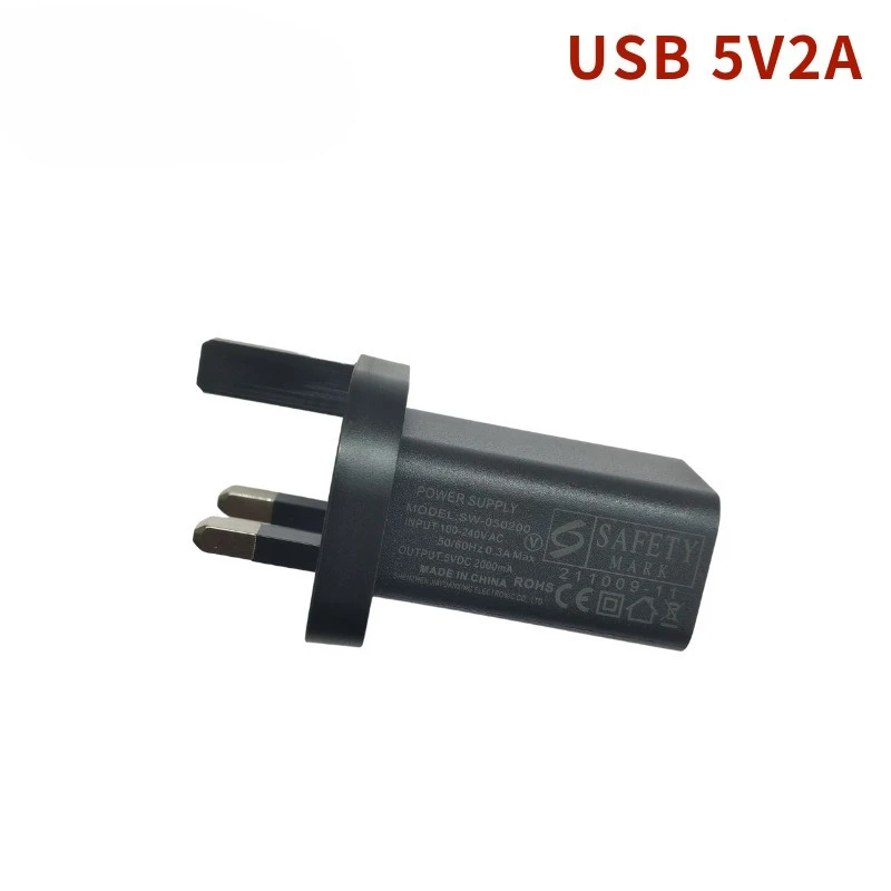 

5V 2A Power Adapter USB Mobile Phone Charging Head Power Supply Adapter UK Plug For 5V USB Input Phone Tablet Cameras Universal