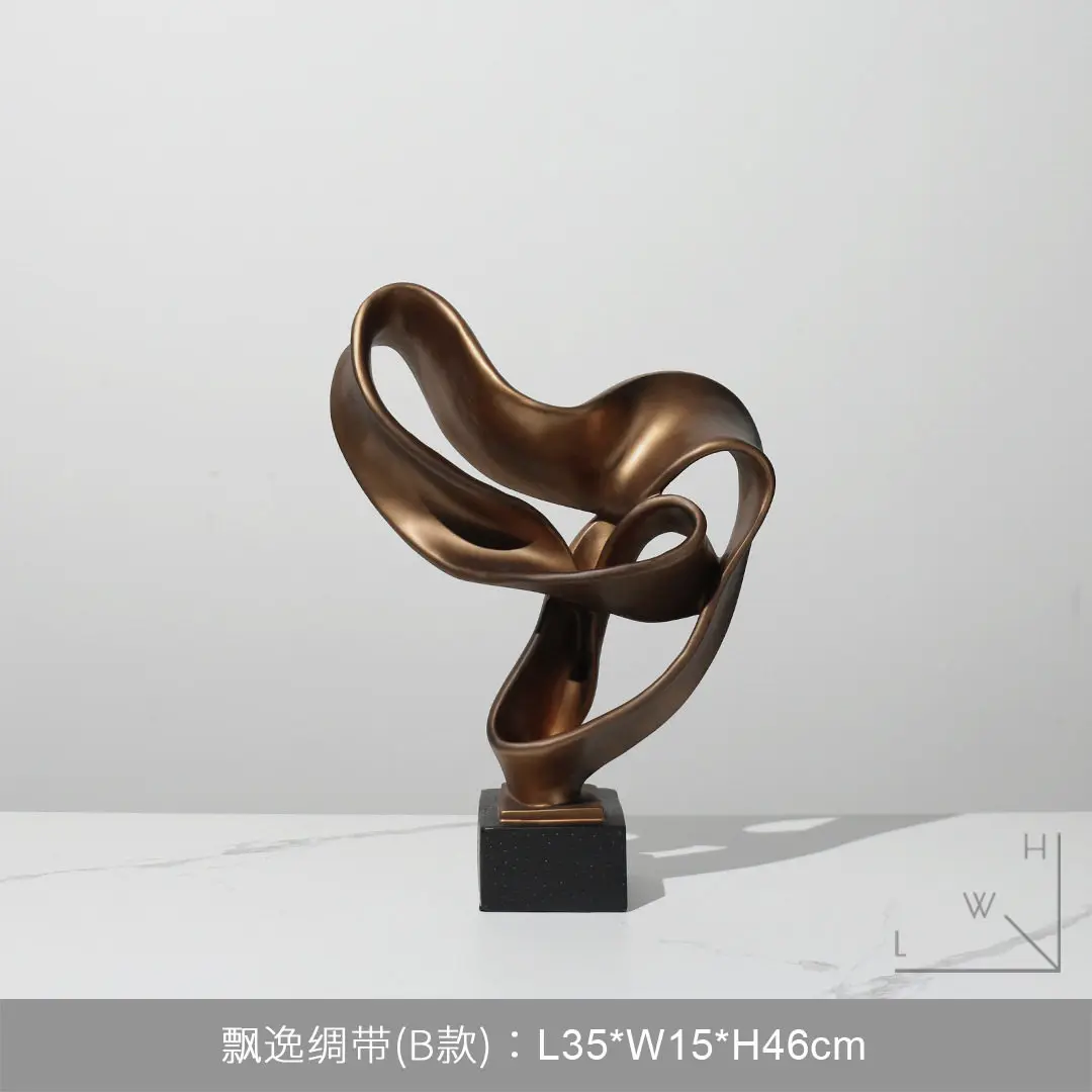 

Medieval style simple abstract sculpture artwork ornaments villa hotel living room cabinet entrance vintage soft decoration