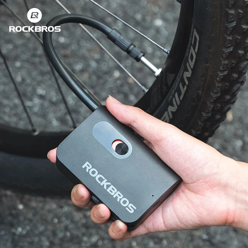 

ROCKBROS Bike Pump 70PSI Rechargeable High Pressure Mini Electric Air Pump Tire Inflator Multifunctional Portable MTB Road Bicyc