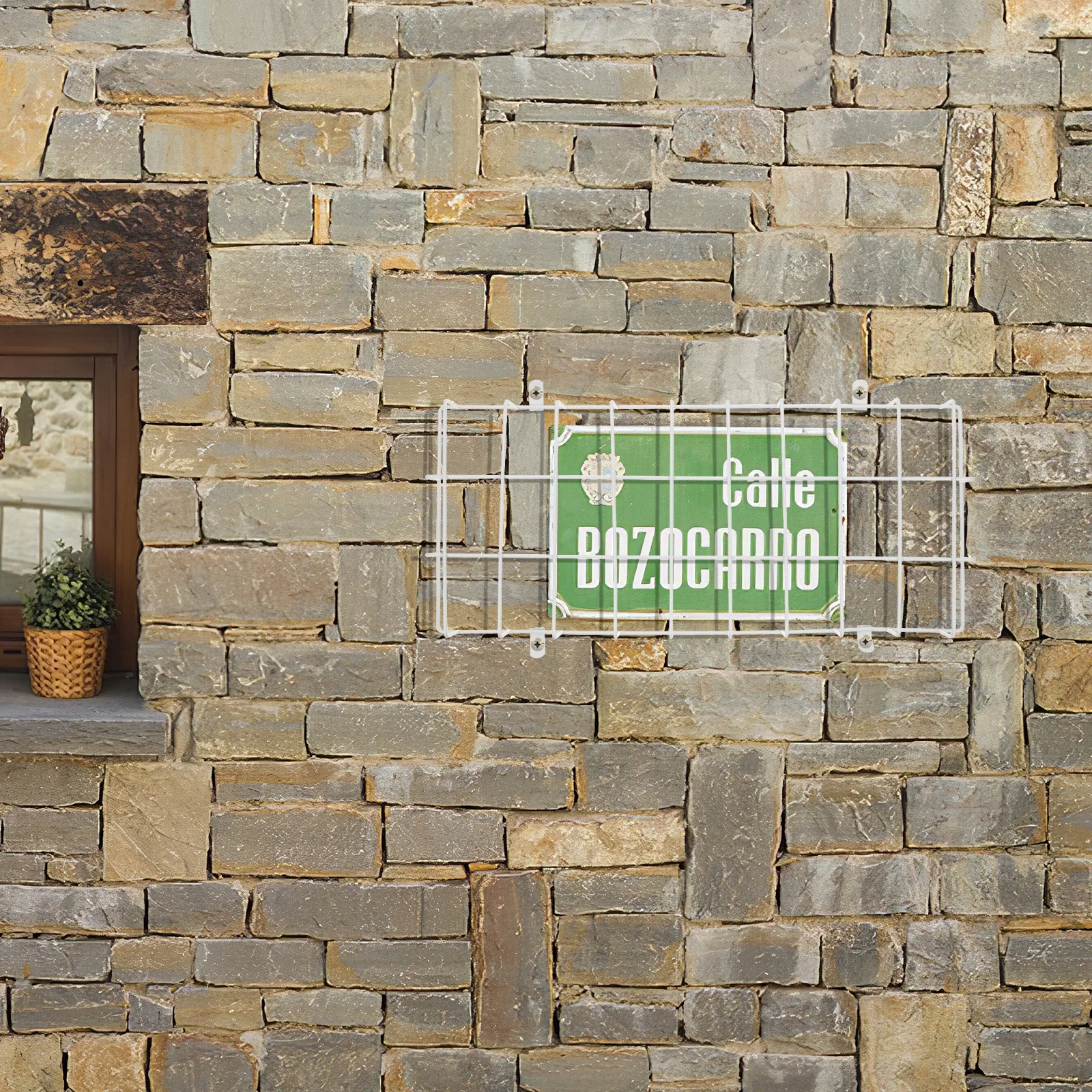 

Heavy Duty Exit Sign Protective Cage for Emergency Light and Exit Signs Waterproof Wire Guard for School Gym and Commercial Use