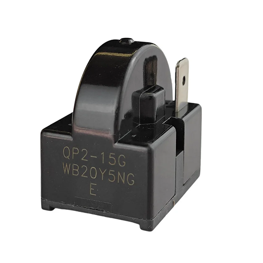 Refrigerator Compressor PTC Starter/ Protector QP2-15G Relay Thermal Overload Protector Starter Freezer Repair Parts