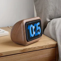 Suitable for iPhone magnetic wireless charging mobile phone holder walnut colour