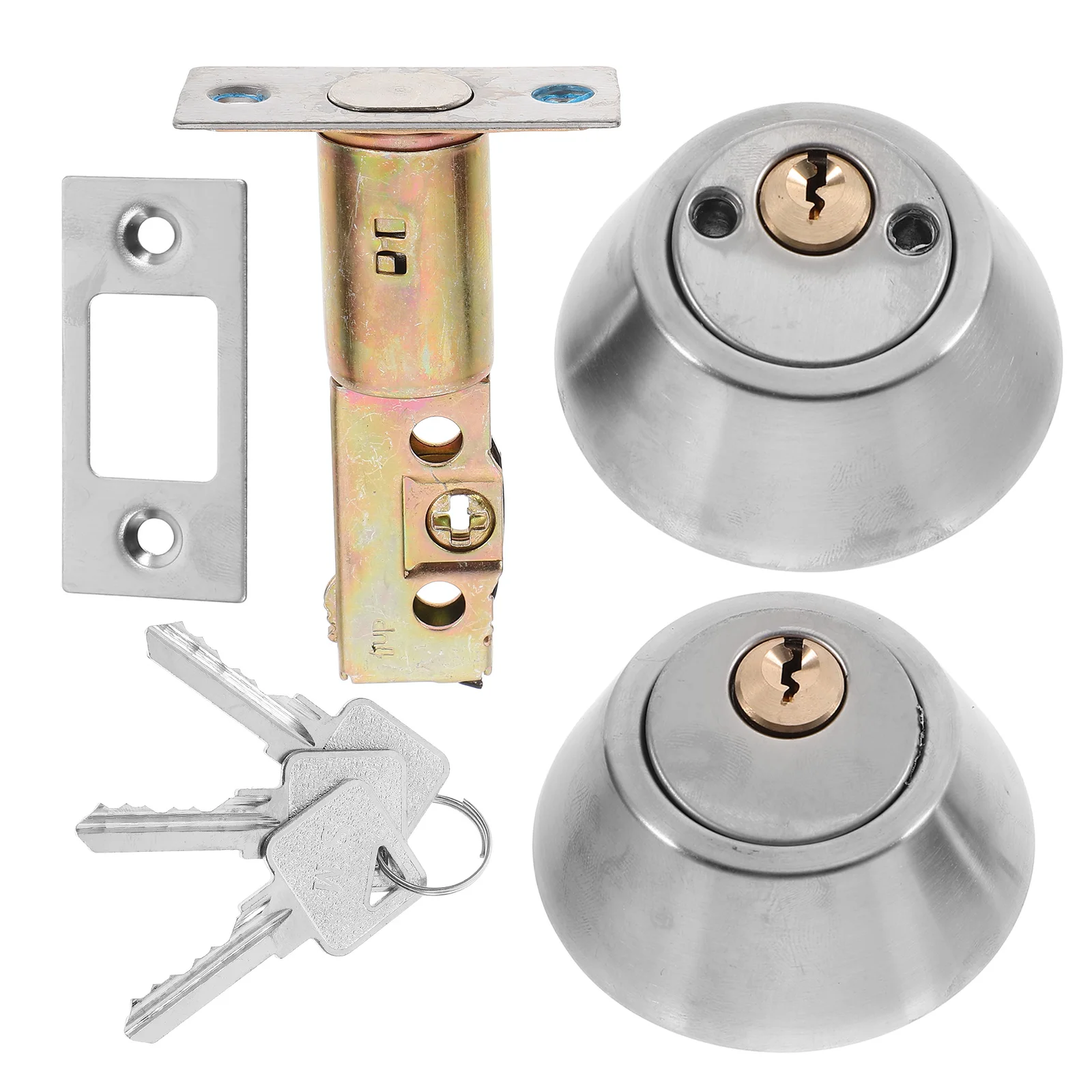 

Double Sided Dead Bolt Lock 30-50mm Door Thickness Stainless Steel Hidden Design Universal Door Locks Double Cylinder Deadbolt