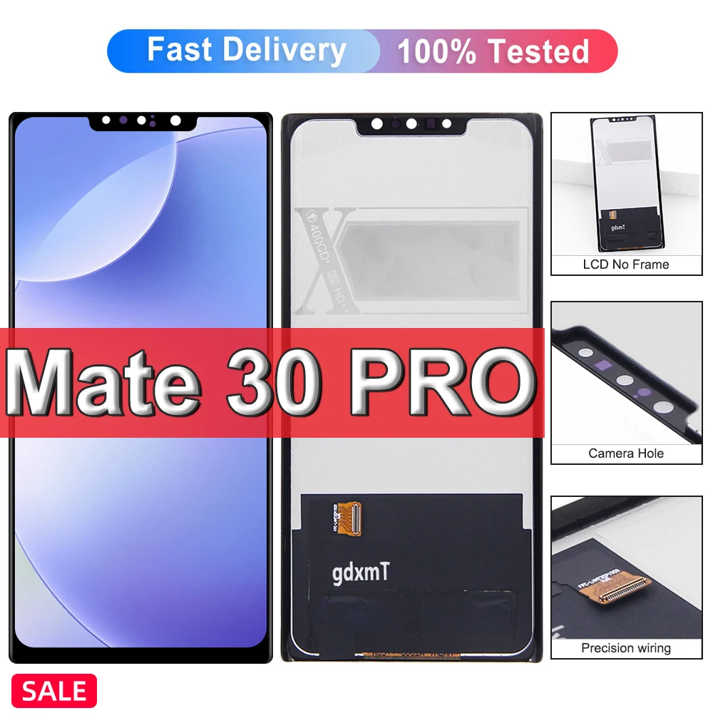 

TFT для Huawei Mate 30 Pro LIO-L09 L29 AL00 ЖК-дисплей с дигитайзером сенсорного экрана в сборе, сменный дисплей Mate 30 pro