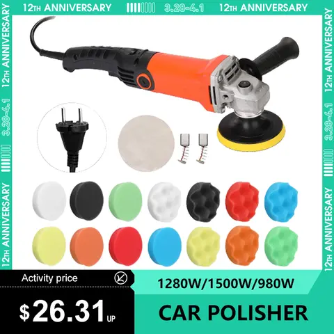Car Polisher 220V with Adjustable Speed KKMOON