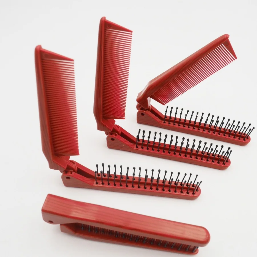Portable foldable travel comb, anti-static double-sided styling comb, school and vacation portable hair care comb
