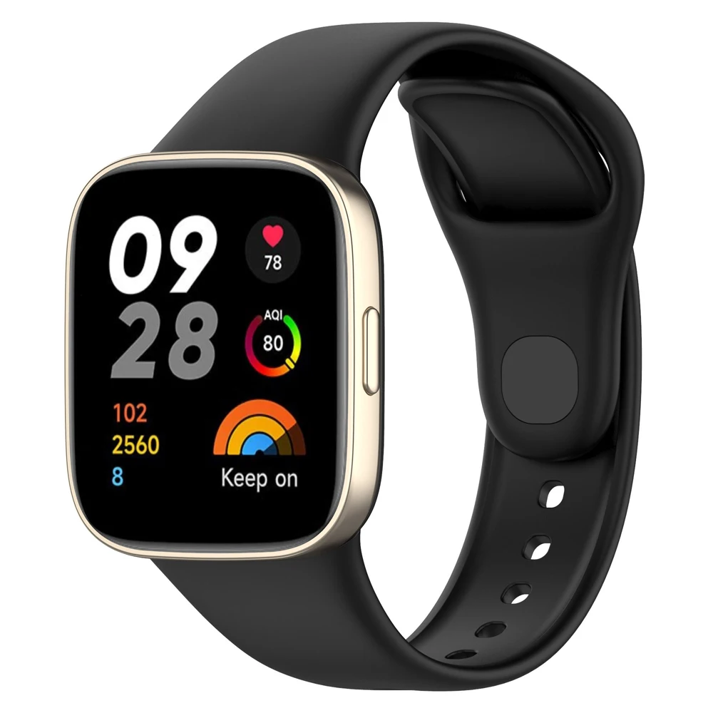 Pulseira de Silicone para Redmi Watch 3, Pulseira de Substituição para Xiaomi Redmi Watch 3 Band, Sport Correa para Mi Watch 3