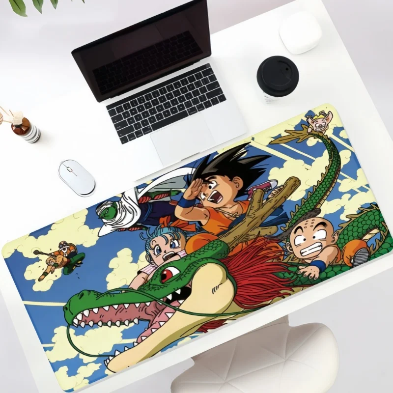 Anime Dragon Ball Goku Mousepad HD Printing Computer Gamers Locking Edge Non-slip 80x30cm Keyboard PC Desk Pad Birthday Gift