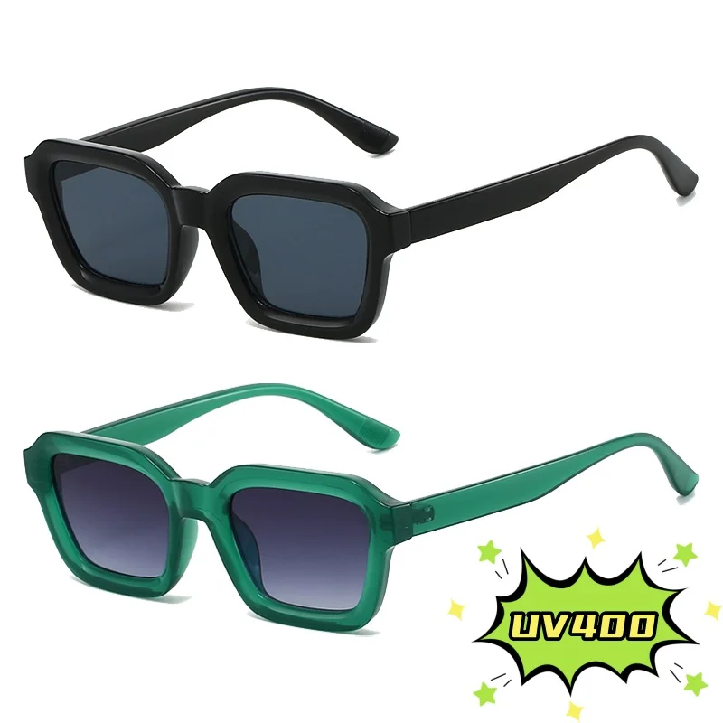 

New Square Frame Sunglasses for Men Fashion Street Style Sun Glasses Classic Driving Shades Outdoor UV Protection Eyewear