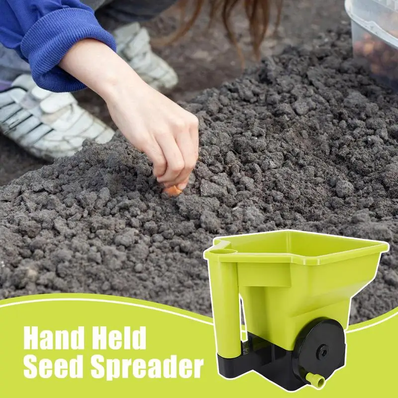 

Gardener Hand Held Seed Spreader Grass Seed Spreader Planter Tool Garden Supplies Hand Tool Adjustable Planter Tool Hand Spread