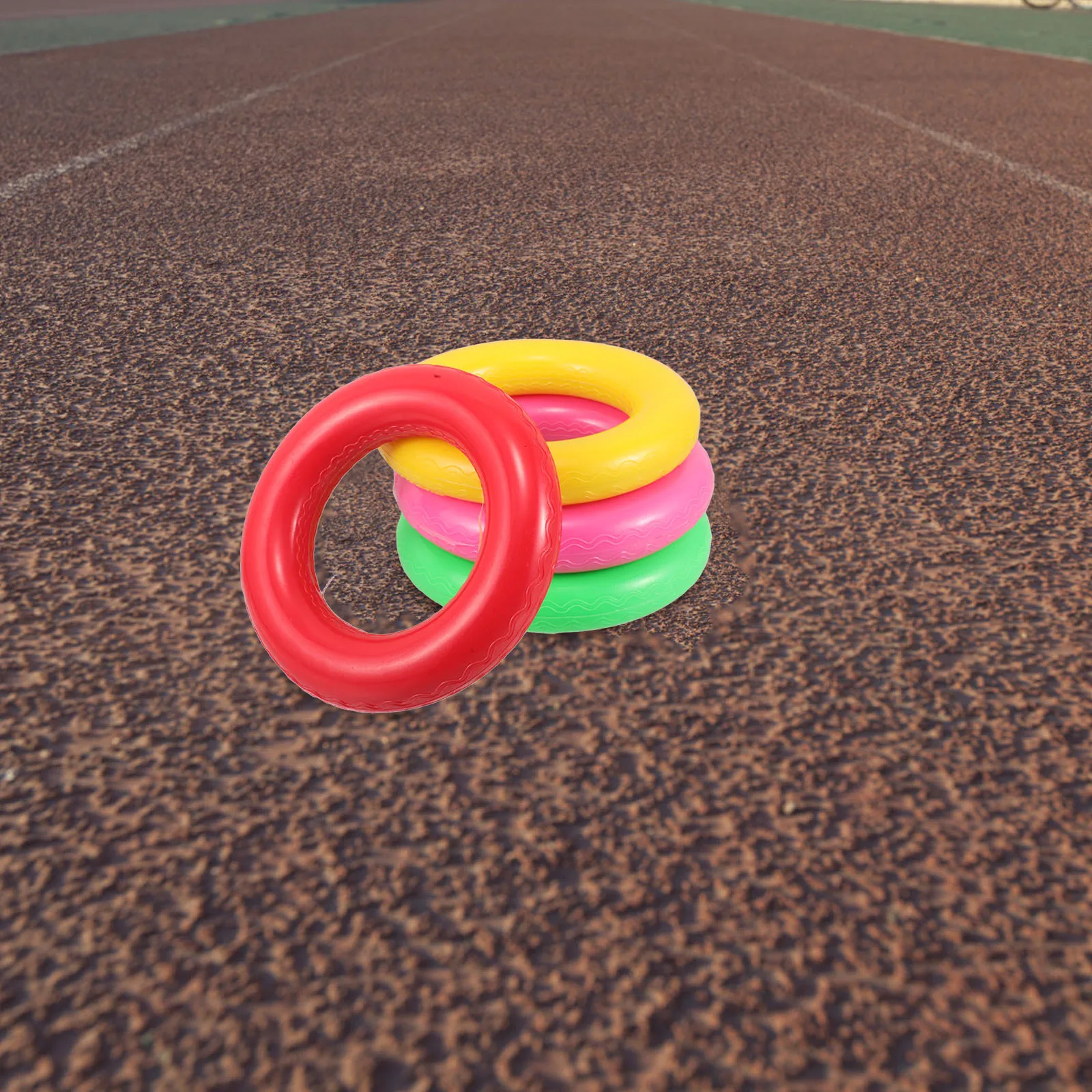 4 قطعة حلقات مرحل للأطفال مضادة للانزلاق آمنة وممتعة نشاط رياضي يعزز التنسيق الجماعي والتدريب المدرسي وألعاب الحفلات الكرنفالية #1