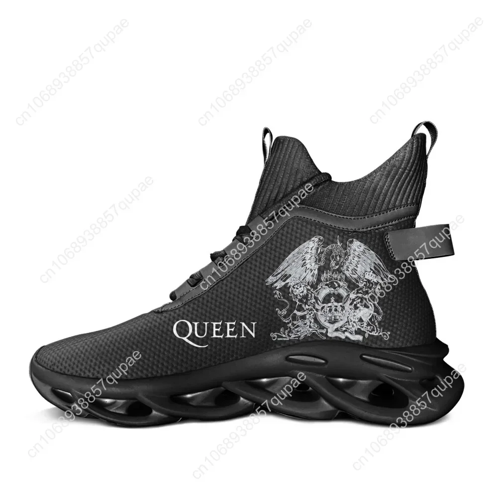 Queen Rock Band High Top Flats Sneakers Hot Fashion Music Mens Womens Sports Running Shoes Sneaker Lace Up Footwear Custom Shoe