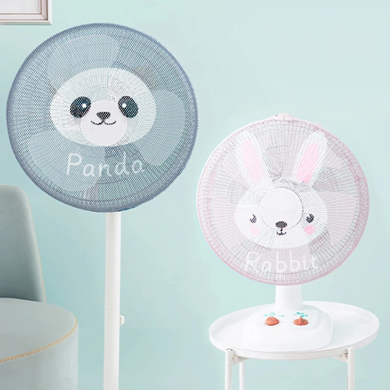 

1 Piece Children's Anti-pinch Hand Electric Fan Safety Dust Shield Standing Style Electric Fan Circular Protective Net Cover