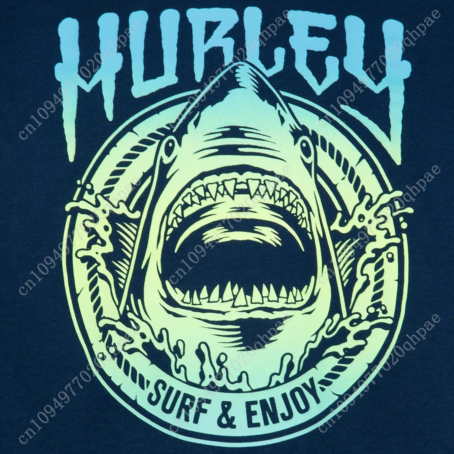 Hurley Jungen Langarm-T-Shirt mit Kapuze und Grafik