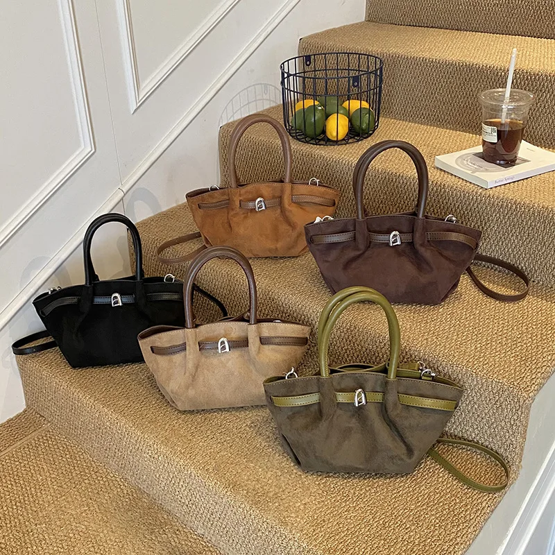 

Роскошная женская большая сумка 2025 года, нишевая многосторонняя сумка через плечо из натуральной кожи, винтажная стеганая сумка большой вместимости