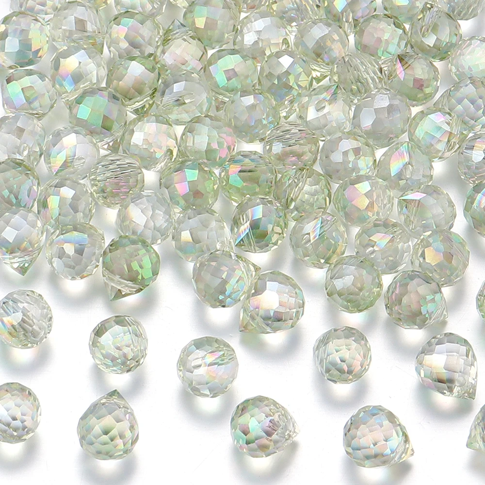 50 Stück Erdbeer-Kristallperlen, bunt, facettiertes Glas, lose Distanzperlen für Schmuckherstellung, DIY-Halskette, Armbänder, Zubehör – Detail 12
