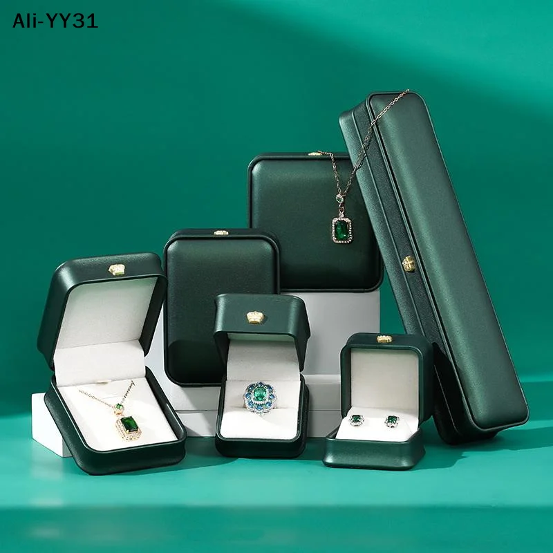 A31Jewelry Ring Box PU Leather Jewelry Organizer Ring Earring Necklace Pendant Gift Display Box Proposal Engagement Wedding