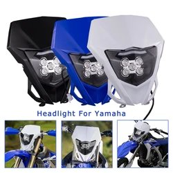 LED Headlight Headlamp For Yamaha WR250F WR250R WR450F YZ250F YZ450F YZ TTR WR FX MX Enduro Dirt Bike Motorcycle Head Light Lamp