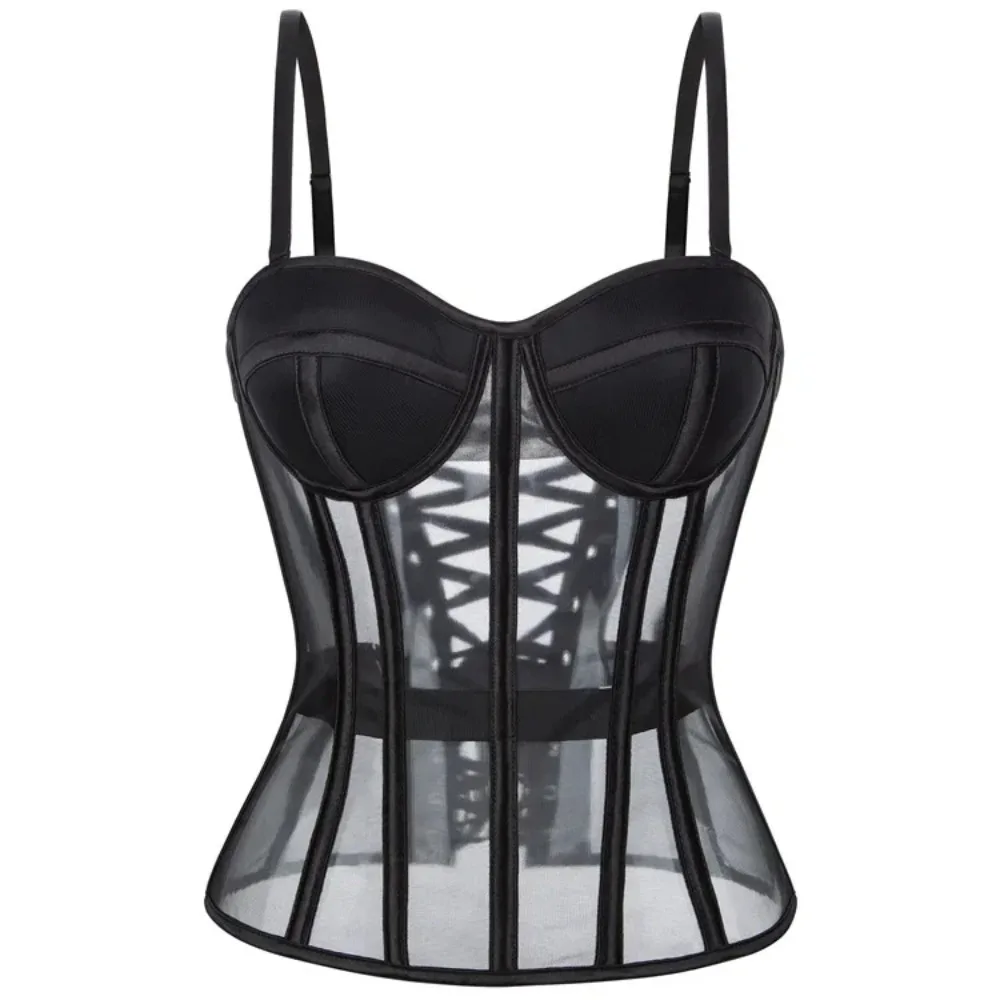 

Женский корсет с завышенной талией и чашками для бюстгальтера, топы-бюстье на шнуровке, корректирующее белье для похудения, корсет для коррекции талии