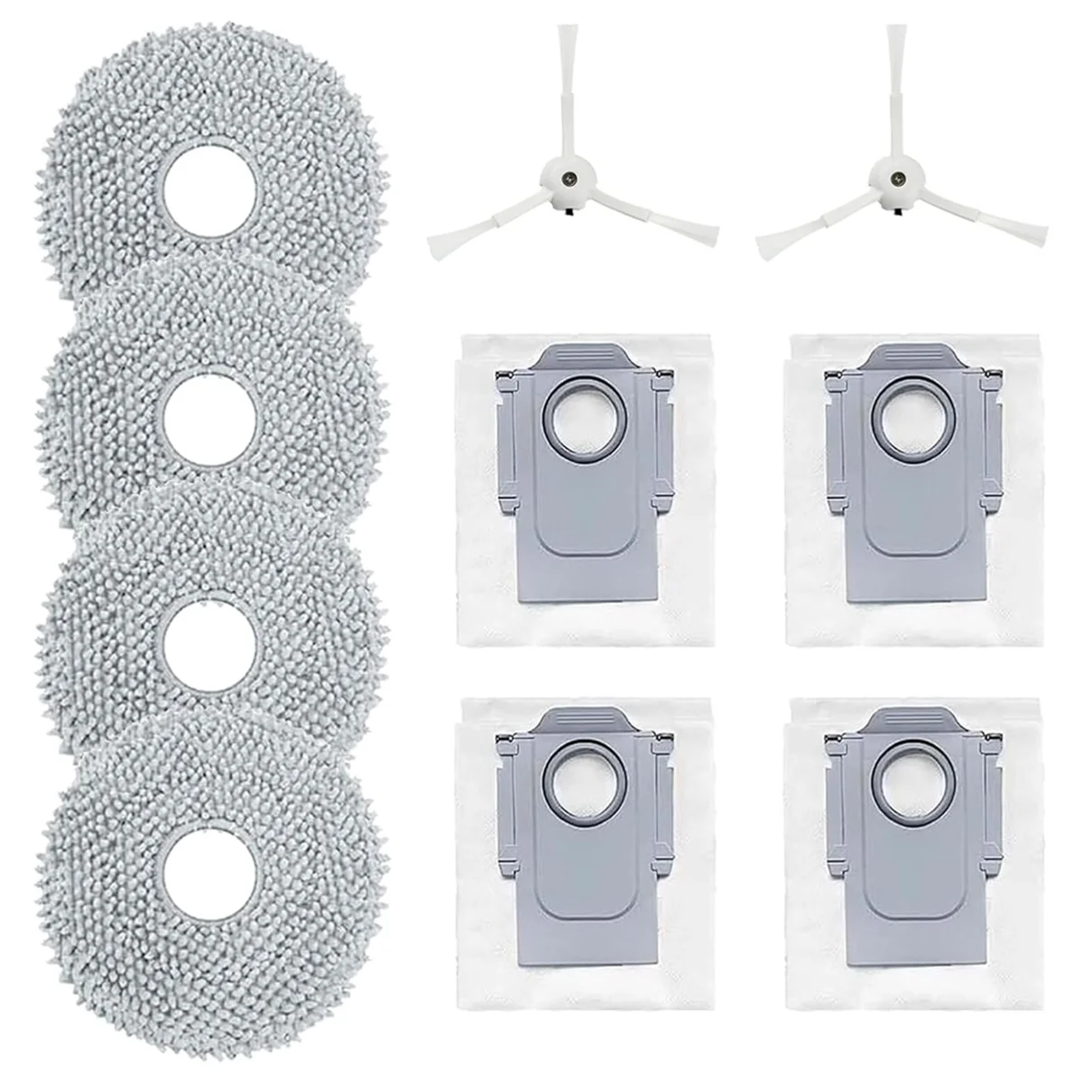 Roborock-q revo p10ロボット掃除機,サイドブラシ,モップクロス,ダストバッグ,交換部品,アクセサリー