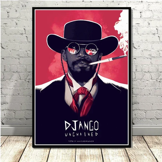 Django Unchained Quentin Tarantino Series Movie, Print Art Canvas Poster,Living Room Decor, Home Wall Picture view 2