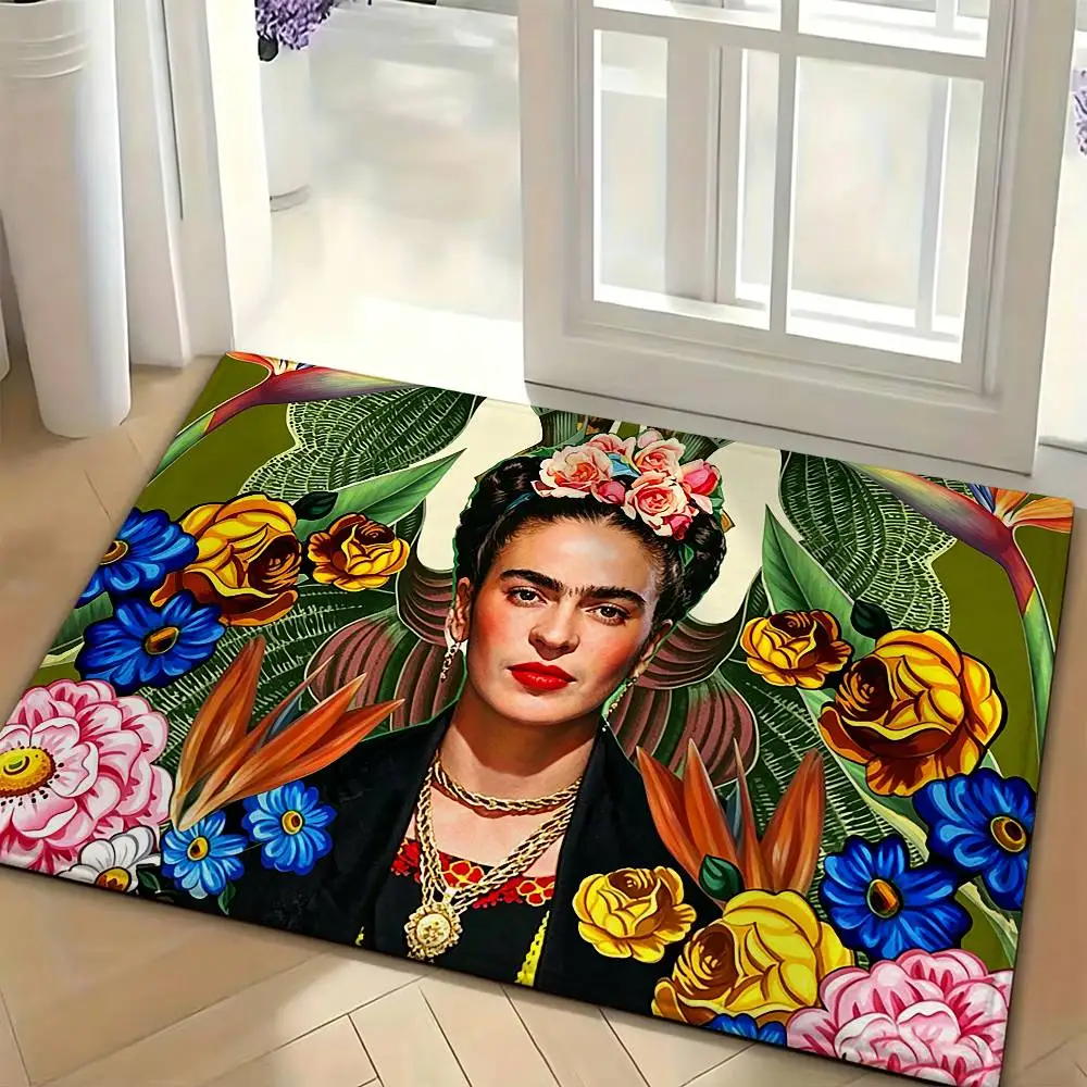 F-Frida K-Kahlo Art Bedroom Decor Carpet  for Living Room Thick Plush Study Floor Mat Home Fluffy Soft Rug