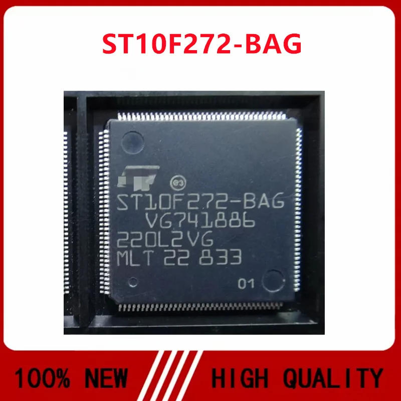 1-10PCS/LOT New ST10F272-BAG ST10F272 ST10F272-BAR QFP144 Power Amplifier Module IC Chip CPU Thick Finger Lots 28 x 28 x 3.4mm