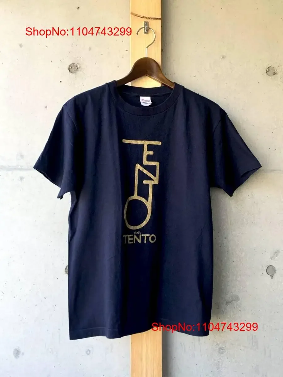 The Miceteeth T Shirt Dark Blue M Mysteeth vintage Washed fashion homme Top For Everyday Wear Breathable Versatile Stretched
