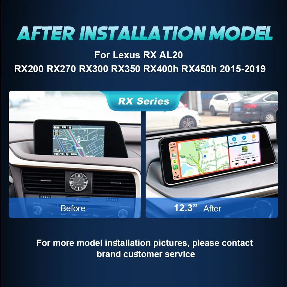 FAZY Stereo Receiver Android 14 For Lexus RX RX200t RX300 RX350 RX450h RX400h Wireless Carplay Android Auto Mirror Link GPS Navi