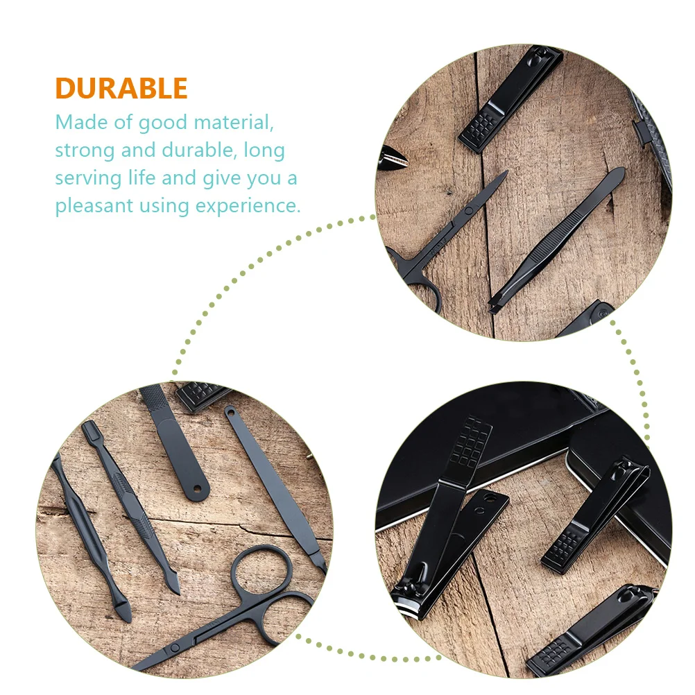 Stainless Steel Nail Clippers Kit for Men Women Travel Size Pedicure Tools Manicure Set Grooming Toe Nail Clippers Professional