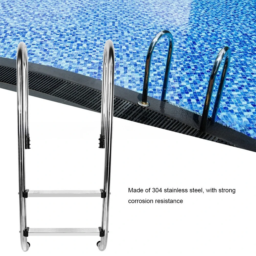 

Pool Mermaid Escalator Reinforced 304 stainless steel pool handrails, thickened non-slip pedals