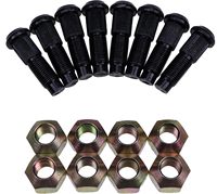 8X Rim Lug Wheel Nut 6564669 & 8X Rim Stud Wheel Bolt 6709170 Set fits Bobcat 751 753 763 773 863 873 883 863 S150 S160 S175