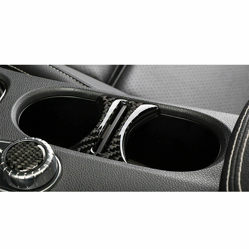 For Mercedes-Benz CLA GLA A-Class Carbon Fiber Cup Holder Separation Decorative Sticker