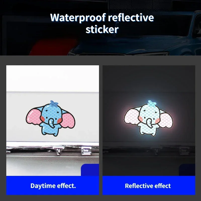 ملصقات عاكسة للضوء على شكل دراجة نارية كرتونية، خدوش الجسم المزخرفة، ملصقات خوذة شخصية لطيفة مقاومة للماء