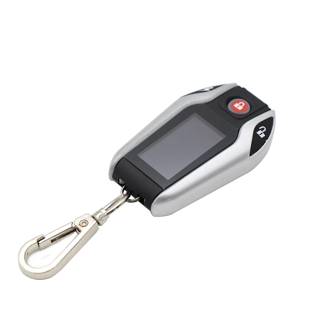 New Motorcycle LCD Screen Two Way Alarm Anti-theft Security System Rechargeable Battery Tire Pressure Monitor PKE Sensing