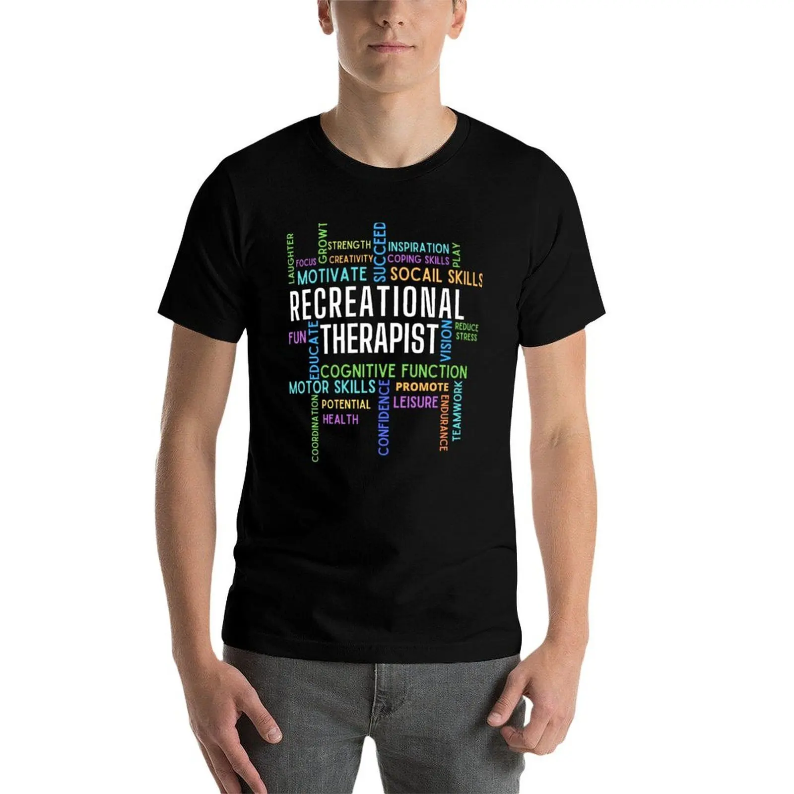 تي هدايا جرافيك معالج شهر قميص ترفيهي RT تي شيرت جرافيك لتي شيرت رجالي تحفيز رجل علاجي #4