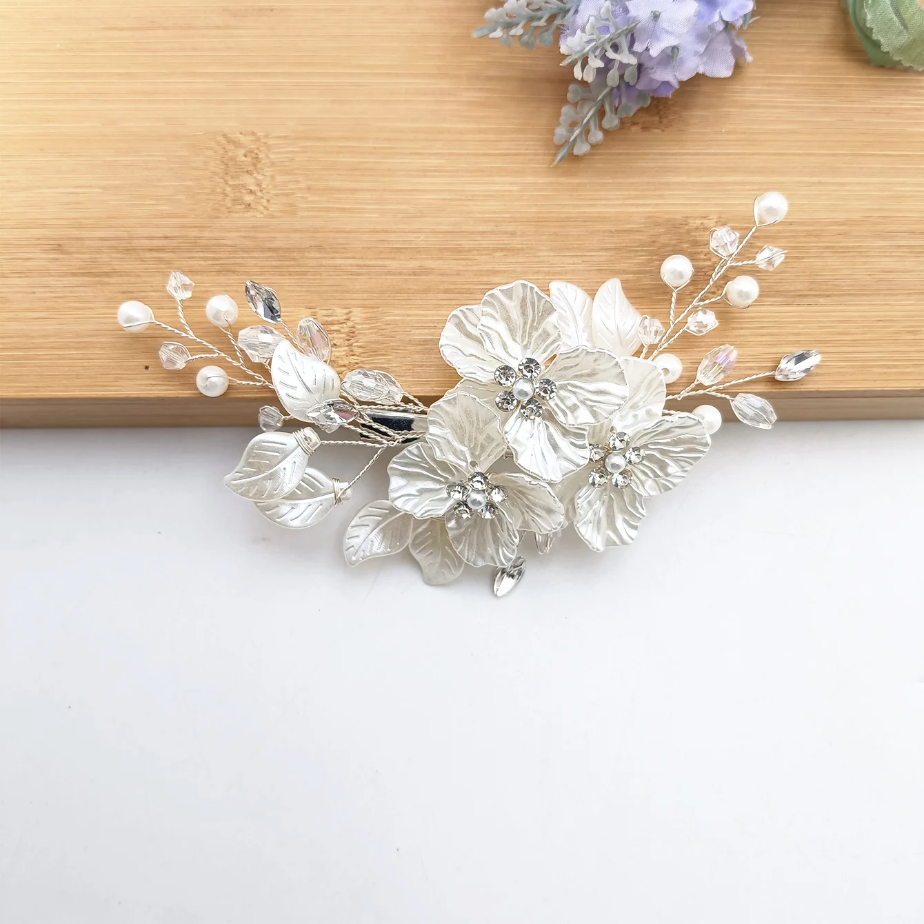 لؤلؤة حجر الراين الزفاف أمشاط الشعر إكسسوارات الشعر للنساء اكسسوارات الشعر الحلي مجوهرات خوذة الزفاف