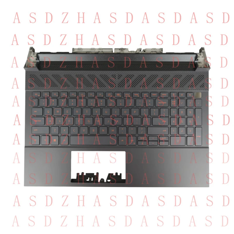 

Z New For Dell G15 5530 5531 5535 2023 Palmrest Case Keyboard Red Backlit 00144H