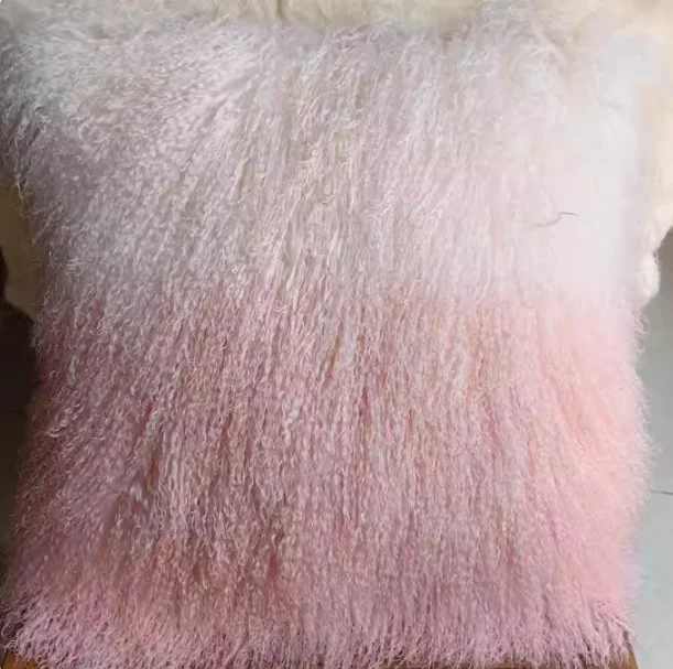 

Натуральные розовые коврики из монгольской овчины, 100% шерсть ягненка, зимний ковер из меха животных