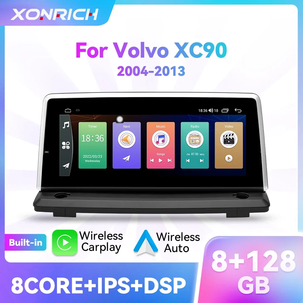 Wireless Carplay Android 14 Autoradio für Volvo XC90 2013-2017 Multimedia-Player 8g 2007 GB GPS