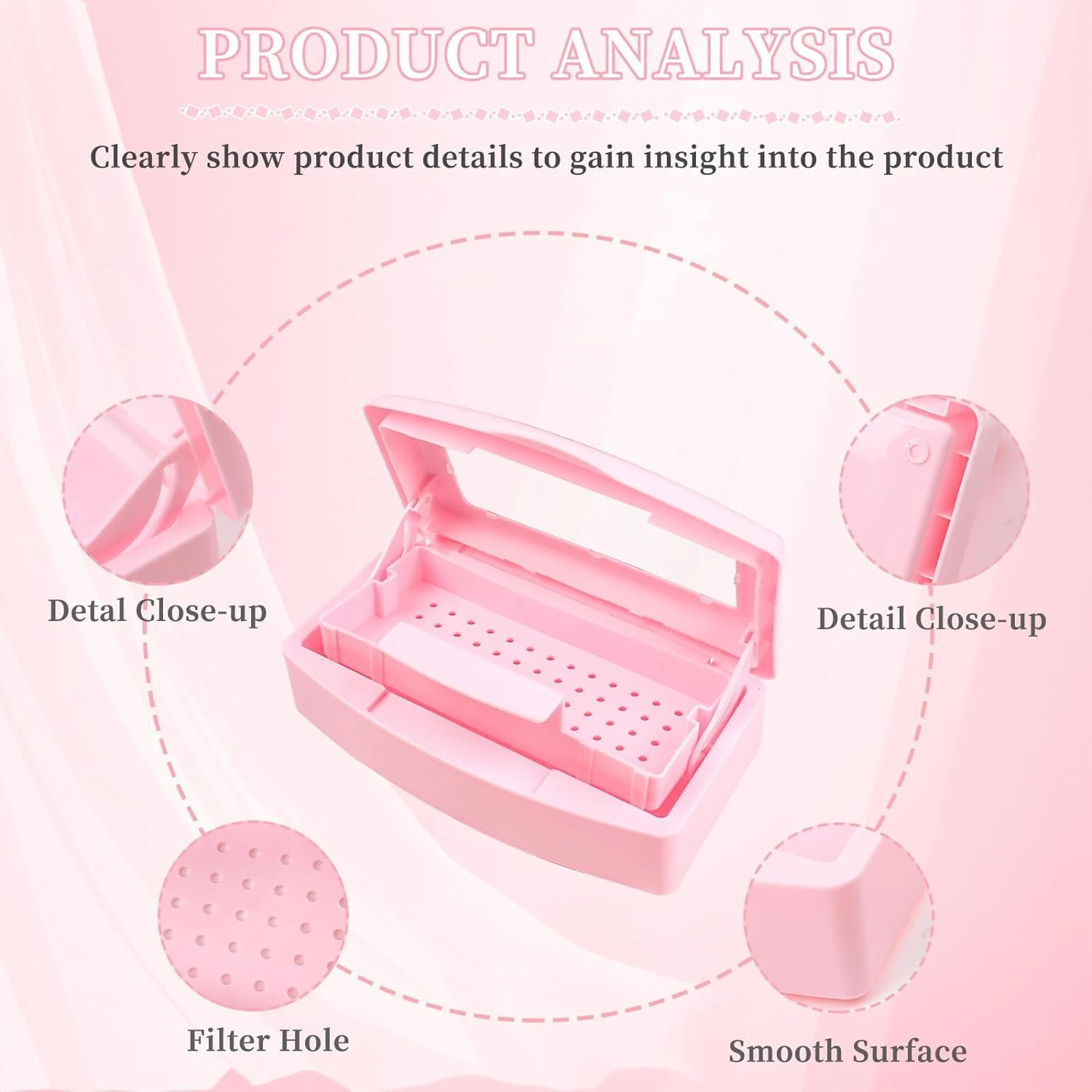 Effortless and Efficient Plastic Sterilizing Tray with Convenient Storage Organizer for Professional Beauty Tools - Handy Profes