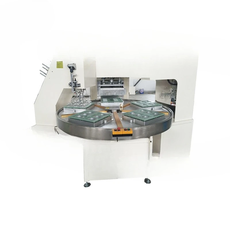 

Blister paper card disc manipulator automatic card pressing machine